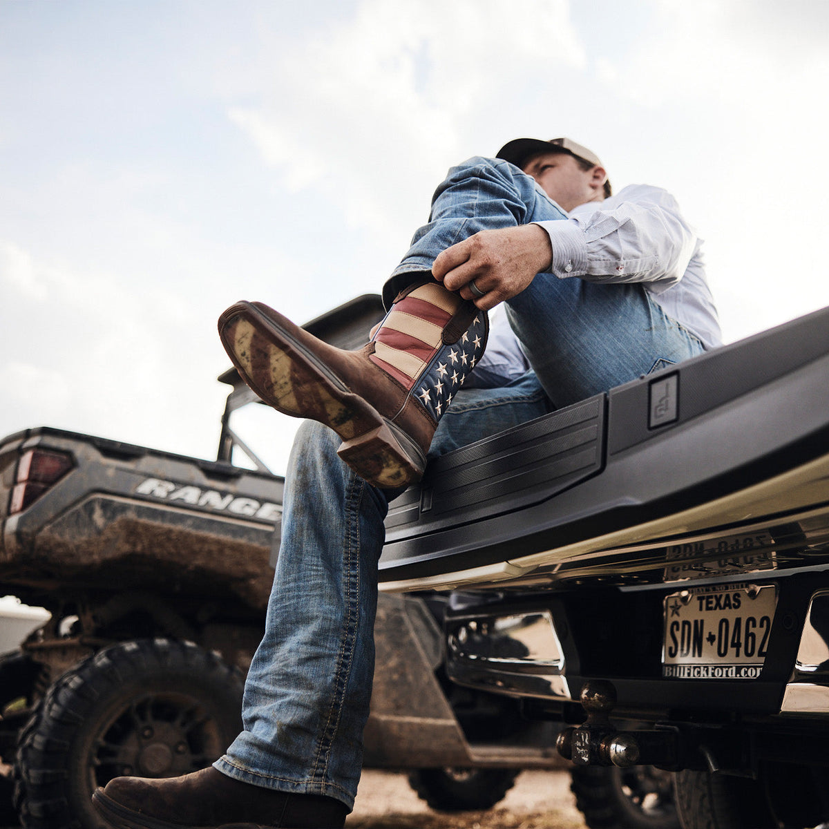 Men Rebel by Durango Patriotic Pull-On Western Flag Boot – Durango Boots