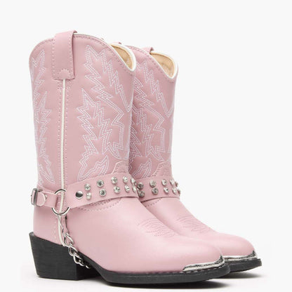 Kids Lil' Durango Little Kid Pink Rhinestone Western Boot – Durango Boots